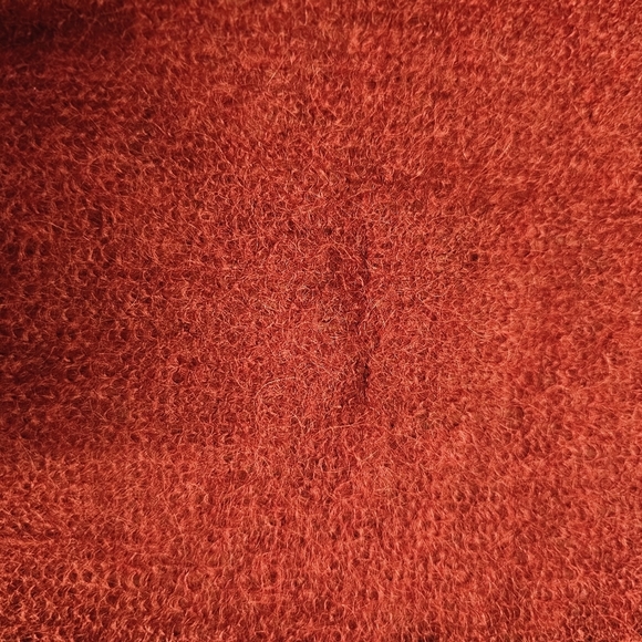 J. Jill Mohair Blend Red Cardigan Sweater XS Button Front Soft Fuzzy Knit - Picture 6 of 10